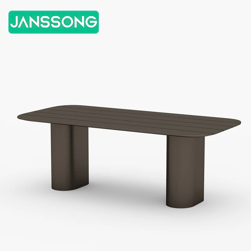 Hotel Outdoor Dining Table Set Garden Furniture Aluminum Table and Chairs Patio Furniture Outdoor Dining Set Poolside Furniture